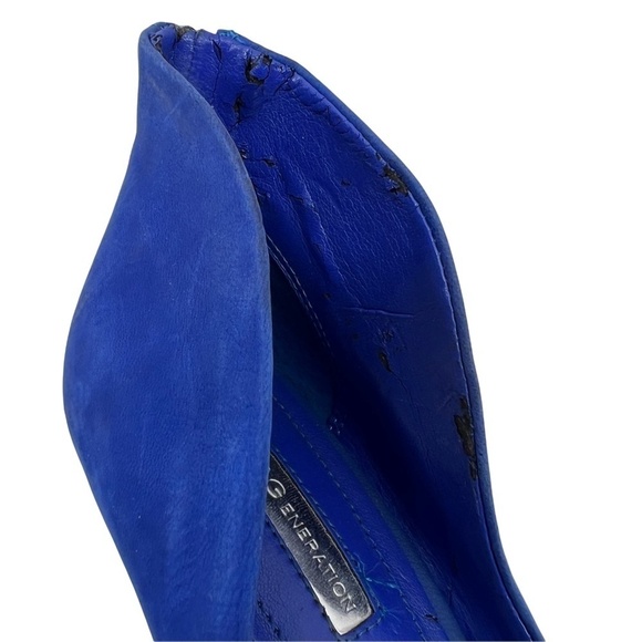 BCBGeneration Blue Suede Pointed Toe Heels Size 8 Women's - Picture 11 of 15